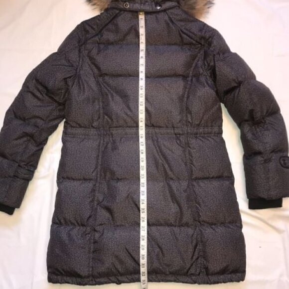 Timeless Winter Chic M-COLLECTION Fur Hooded Puffer Coat Elegant - Picture 10 of 12